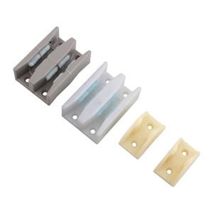 Xin Jieliang Glass Door Limiter <b>Plastic</b> Rectangle Wall Mount Bathroom <b>Sliding</b> Door Stopper Easy Installation Minimalist Design - Product Image 1