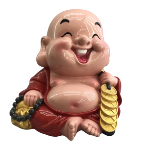 Divertida Estatua de Buda Maitreya Chino como Hucha, Decoración Moderna de Resina para el Hogar, Regalos o Adornos Budistas Hechos de Poliresina - Product Image 1