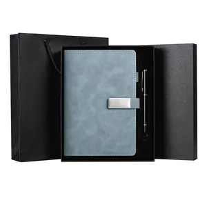 Custom A5 Softcover Pu Lederen Notitieboek Promotionele Kantoor Notebook Met Logo