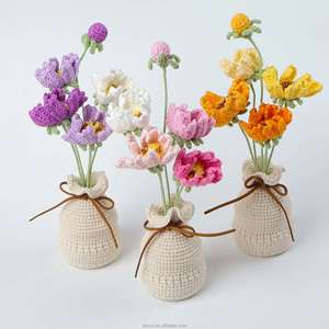 Planta de Gésang Tejida a Crochet, Hecha a Mano, para Decoración del Hogar y Escritorio, para Navidad y Halloween, Venta al Por Mayor - Product Image 6