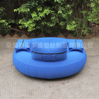 Nouveau siège de pêche gonflable en PVC avec dossier, housse de chaise de pêche, cercle de pêche, flotteur d'eau