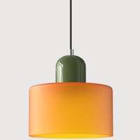 Lustre de chevet en verre moderne nordique, suspension longue, petite lampe d'ambiance pour chambre, restaurant, bar, E27, simple, AC
