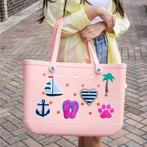 Cute Accessories Rubber Western Charm Bag Charms For beach Bag beach shoe