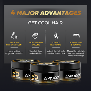 Nhà sản xuất đạt chứng nhận EU và Mỹ, thương hiệu của bạn, sáp tạo kiểu tóc nam lì, nhãn hiệu riêng tùy chỉnh, kiểu tóc tự nhiên, dễ sử dụng - Product Image 4