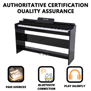Kerid Giá Bàn Phím Đàn Piano Bằng Gỗ Nhạc Cụ Trung Quốc Bàn Phím Kỹ Thuật Số Đàn Piano 88 Phím Chuyên Nghiệp Nặng Trọng Lượng Kỹ Thuật Số Đàn Piano - Product Image 2