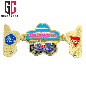 15 yıl fabrika özel söz inanıyorum 2024 Chesapeake konferans Camporee metal emaye yaka iğnesi yakın ve açık pin - Product Image 1