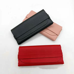 Оптовый Розовый Синий Мягкий футляр для очков с индивидуальным логотипом PU футляр для очков для близорукости модный простой женский футляр для солнцезащитных очков - Product Image 6