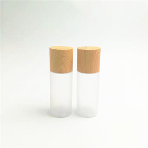 OEM vacío grande sobre tapa 100ml Cuidado de la piel crema loción botella de madera tapón de rosca botellas fabricante/al por mayor - Product Image 3