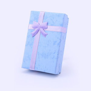 Custom New Design Luxury <b>Ring</b> Necklace Small Gift Surprise Jewelry Box Ribbon Bow Earring <b>Storage</b> Packaging Box With Lid - Product Image 4