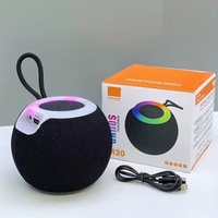 Nouveau haut-parleur portable sans fil M20 5W RGB LED coloré avec subwoofer extérieur 5.3 et lecteur de carte
