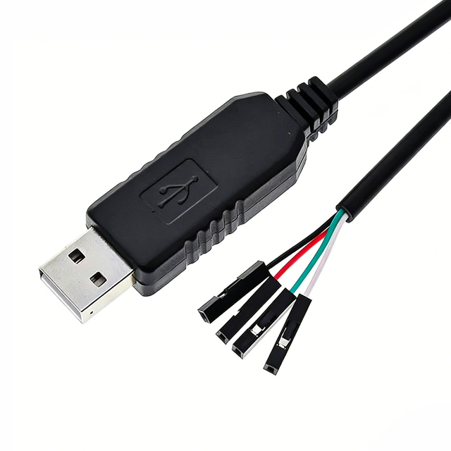 PL2303 USB RS232 3m Non-Shielded Pure Copper Wire End Cable for Mobile Phone Computer POS Card Reader BMS Telecommunication