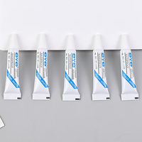 Colle à cils transparente blanche imperméable 7g en tube, usage professionnel pour salons, fournitures pour artistes en cils, logo personnalisé, vente en gros, colle de beauté