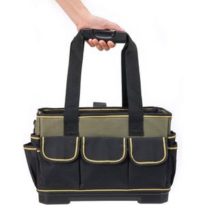 Échantillon Gratuit : Sac de Transport Robuste pour Outils, Sac à Outils d'Électricien en Matière Renforcée 600D avec Ouverture Supérieure, Poignée en Acier et - Product Image 1