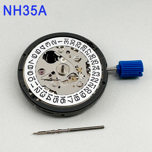 Mouvement NH35 authentique d'origine, date blanche, haute précision, 24 rubis, mouvement automatique japonais, montres mécaniques NH35A. - Product Image 1