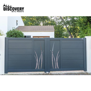Portails de jardin <span class=keywords><strong>en</strong></span> aluminium à commande électrique personnalisés <span class=keywords><strong>en</strong></span> usine, durables, portails principaux pour les maisons - Product Image 4