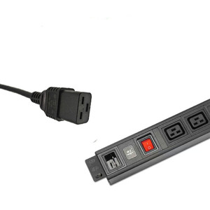 Cable de alimentación estándar estadounidense C19 NEMA 5-20P, calibre 12, 20A, cable de extensión de alta resistencia para rack de servidor, cable certificado PDU de 6 pies - Product Image 3