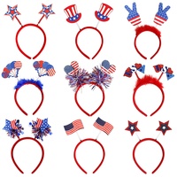 Bandeau unisexe patriotique rouge, bleu et blanc pour la fête de l'Indépendance américaine du 4 juillet 2026, pour enfants et adultes, idéal pour les fêtes et les défilés