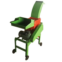 Nouveau Mini hachoir à ensilage Machine 220V broyeur agricole avec moteur pour la coupe d'herbe de vache Mini coupe-paille pour l'herbe et l'ensilage