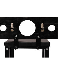 Chaise de bondage réglable avec menottes et chaînes, chaise de genouillère pour punition, dispositifs de retenue corporelle pour jeux sexuels