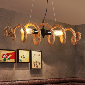 Lustre en corde de rotin doré, base d'ampoule E26, LED blanc chaud 3500K, hauteur réglable, plafonnier de salon, grand abat-jour rond - Product Image 5