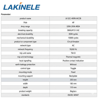 Disjoncteur modulaire thermomagnétique LAKINELE EZC400N4P 400A 36KA 690V, type fixe, protection de distribution d'énergie