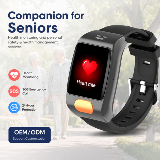 Senior Guardian Watch: 4G LTE, Fall Detection, Real-time GPS, & SpO2 Health Tracking