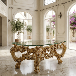 Tabouret rond en bois artisanal écologique couleur or antique, table d'appoint décorative, mobilier de maison, fabricant OEM en gros - Product Image 5