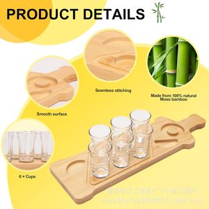 Nouveau support en bois pour verres, plateau pour verres à whisky et spiritueux, boîte à sel pour bar/cocktail, support pour verres à bière - Product Image 3