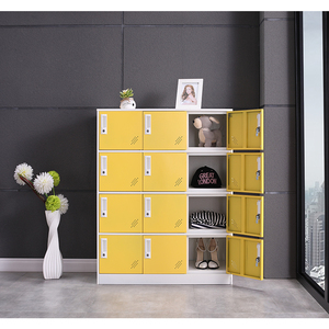 Casier de rangement moderne en acier à 12 portes avec serrure à clé pour la maison, <span class=keywords><strong>le</strong></span> bureau, la salle de sport, l'extérieur, l'école, armoire en métal durable pour chaussures, vêtements, casques - Product Image 2