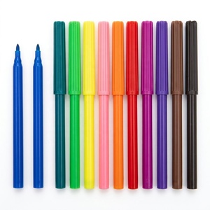 Ensemble de stylos à <span class=keywords><strong>aquarelle</strong></span> lavables non toxiques pour enfants |   Marqueurs d'art à pointe <span class=keywords><strong>feutre</strong></span> 12/24 couleurs |   Stylo de <span class=keywords><strong>dessin</strong></span> et de croquis éducatif - Product Image 1