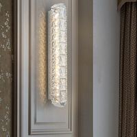 Lampes murales en cristal en gros, lampes LED d'intérieur pour couloirs et allées, lampes murales pour chambres d'hôtel, villas et KTV