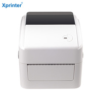 Xprinter Label pengiriman Printer XP-420B Label kode batang Printer termal dengan gigi biru Printer Label termal