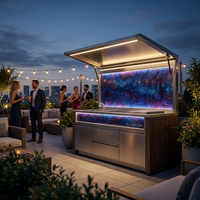 Módulos de Cocina Exteriores Profesionales de Acero Inoxidable con Isla de Barbacoa de Lujo para Terraza