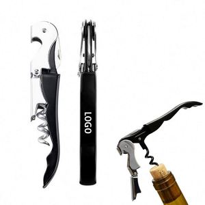 Tire-bouchon décapsuleur portable en acier inoxydable avec logo personnalisé pour activités promotionnelles - Product Image 1
