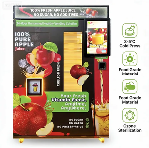 Distributeur automatique <span class=keywords><strong>de</strong></span> <span class=keywords><strong>jus</strong></span> <span class=keywords><strong>de</strong></span> pomme frais 24h/24 NS-5000S - <span class=keywords><strong>Jus</strong></span> 100% pur, surveillance à distance intelligente, 5-8 ° Réfrigération C - Product Image 3