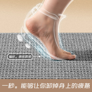 Alfombra de baño de chenilla de color sólido, rectangular, absorbente, de diseño minimalista para el área del baño y el inodoro. - Product Image 5
