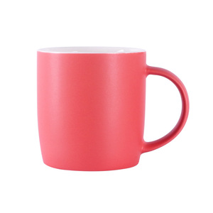 Nordic Matte Ceramic Mug Red Solid Color Coffee <b>Tea</b> <b>Cup</b> Gift <b>Set</b> Two Piece HB 111 - Product Image 1