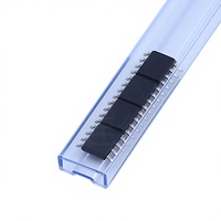 Tube en plastique extrudé antistatique de haute qualité PS/PET/PVC/PC/ABS pour composants électroniques CMS, taille personnalisée