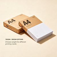 Papel de Copia A4, 80 g/m², Papel de Impresión Blanco Multiusos para Oficina, Escuela y Hogar, 500 Hojas por Resma