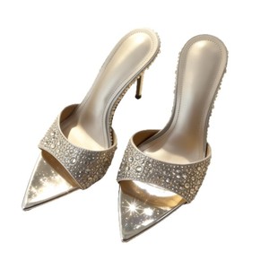 รองเท้าส้นสูงแบบมีสายรัดปลายแหลม รุ่น Miting Royal <span class=keywords><strong>Sister</strong></span> Style Mi A47 2026 คอลเลคชั่นฤดูร้อนใหม่ ส้นเข็มสูงพิเศษ ประดับคริสตัล วัสดุไฟเบอร์เนื้อละเอียด - Product Image 5