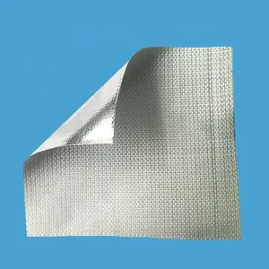 Paño de fibra de vidrio de aluminio del aislamiento de calor