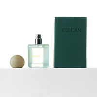 Flacon de parfum en verre de style fille mignon carré givré 30ML 50ML 100ML personnalisé avec bouchon