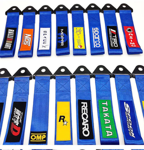 Outil d'urgence de rallye de dérive de sangle de remorquage de haute résistance de sports de course de polyester bleu - Product Image 5