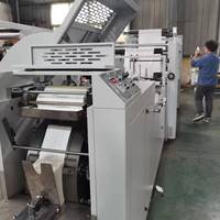 Machine à fabriquer des sacs en papier à fond en V, petite, bon marché, à grande vitesse et à prix bas, avec impression