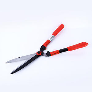 Sécateur à haies double lame en acier inoxydable 45-60 cm, capacité de coupe de 1,5 po, outil manuel de taille de gazon rouge avec tête relevée - Product Image 4