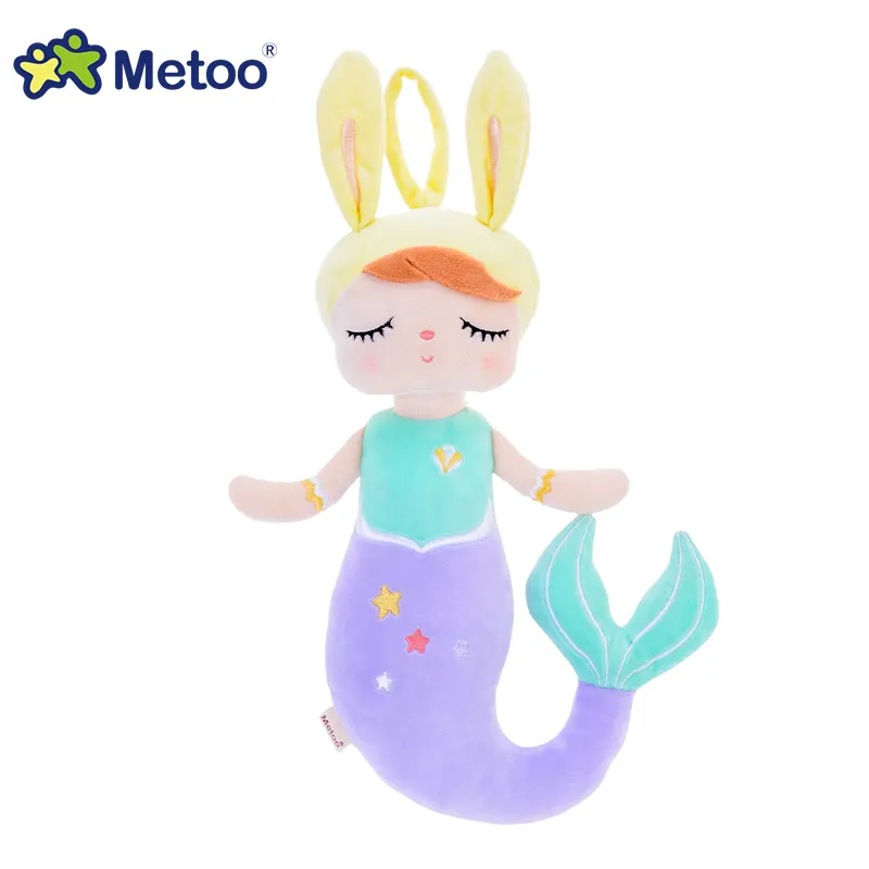 Yüksek kalite Metoo mermaid peluş bebek Angela kumaş peluş oyuncaklar dolması özel peluş bebek üreticisi