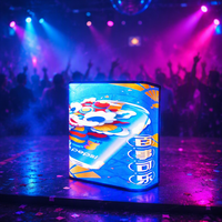 Mur vidéo LED immersif de forme personnalisée pour cabine DJ P1.25 P1.53, service frontal magnétique, affichage intérieur IP45