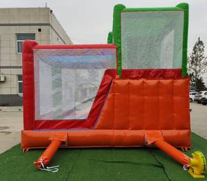 Château gonflable commercial sur le thème des poissons tropicaux avec zone de rebond, toboggan et piscine étanche - Product Image 5