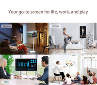 Téléviseur intelligent portable Me Mobile HD1080 avec projection, système Android, écran tactile ultra-fin pour les magasins de détail