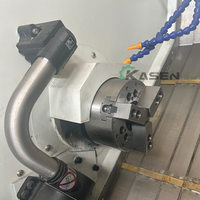Tour CNC à banc incliné TCK40 de haute précision pour métaux, avec porte-outils de type gang